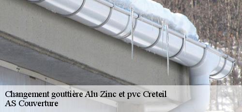 Changement gouttière Alu Zinc et pvc  creteil-94000 AS Couverture